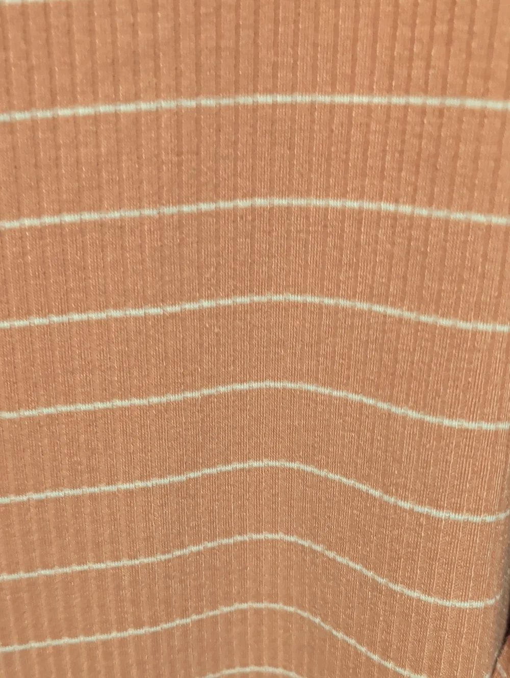 Costal Cardigan Striped V-Neck Button-Front Midi Dress in Coral